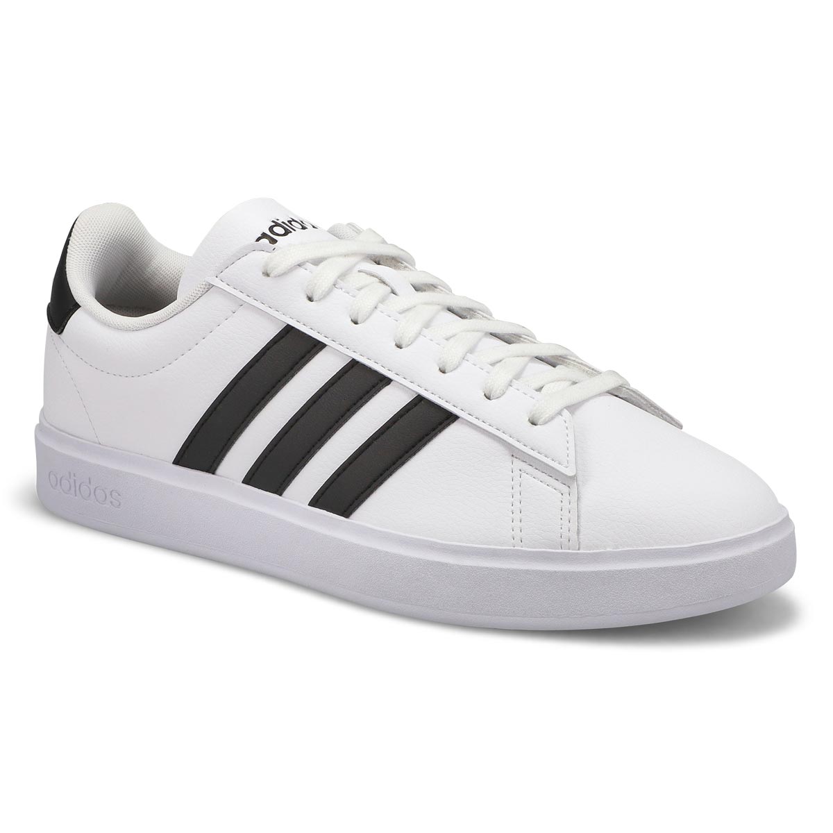 adidas, Men's Grand Court 2.0 Lace Up Sneaker - White Black