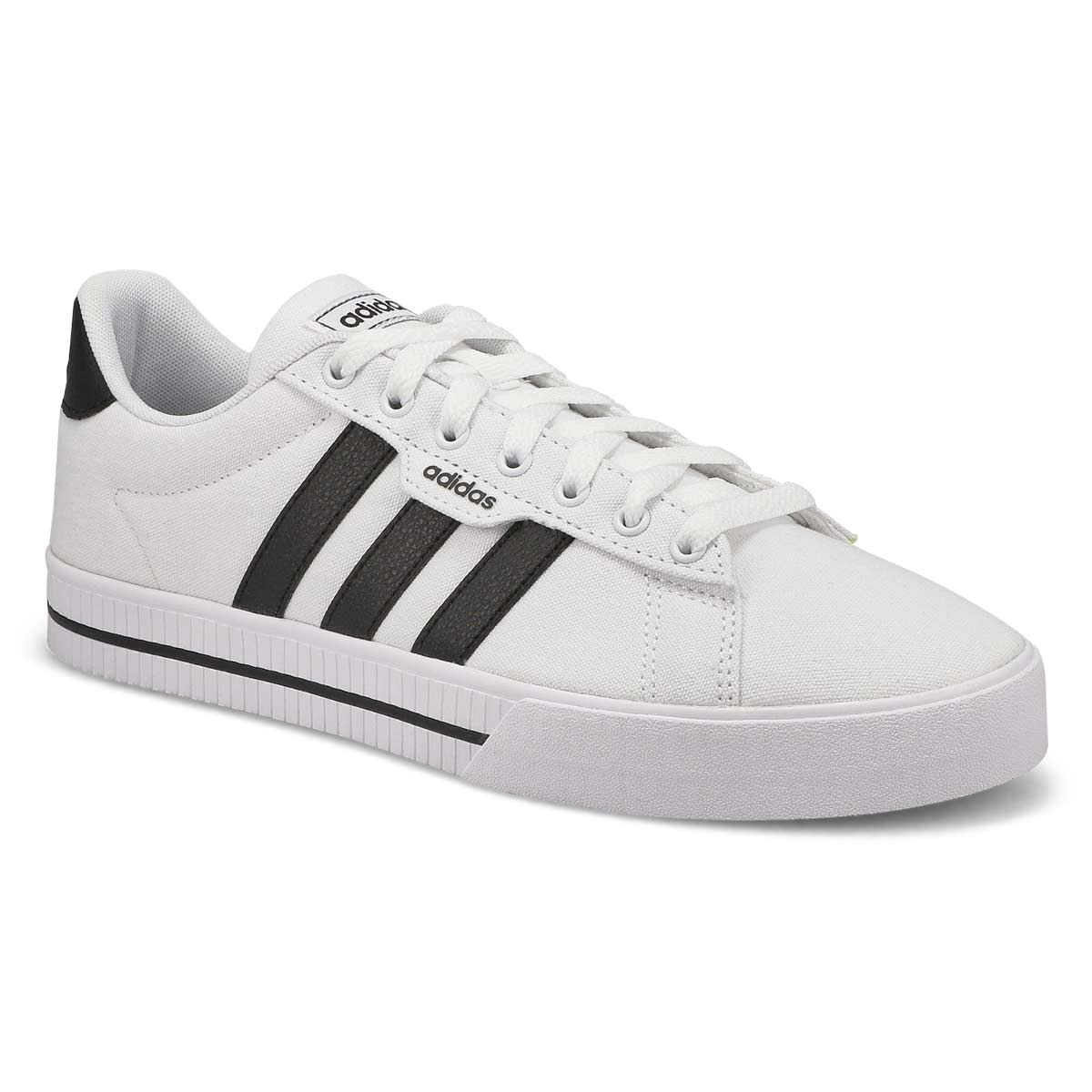 adidas, Men's Daily 3.0 Lace Up Sneaker - White Black