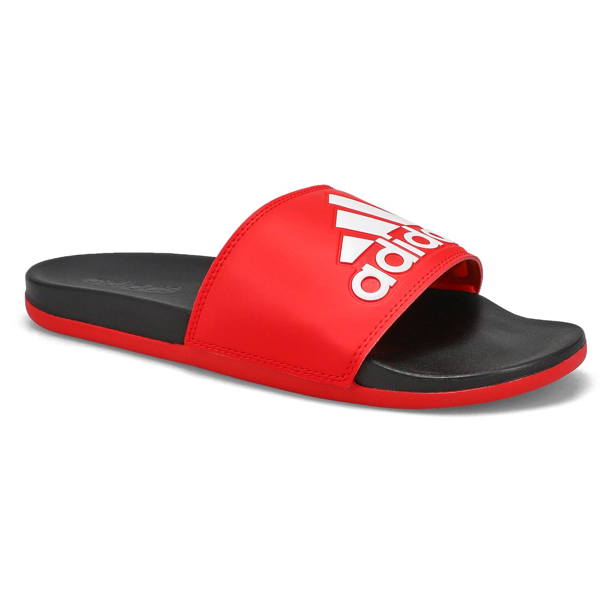 adidas, Men's Adilette Comfort Slide Sandal - Red Black White