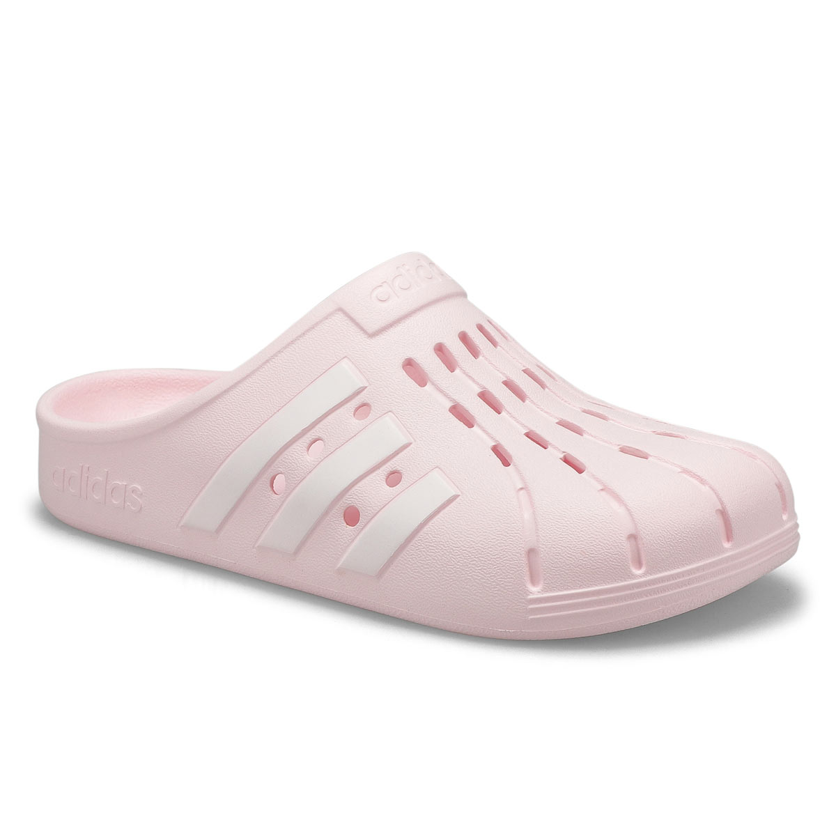 adidas, Sabot ADILETTE CLOG, rose blanc, femmes