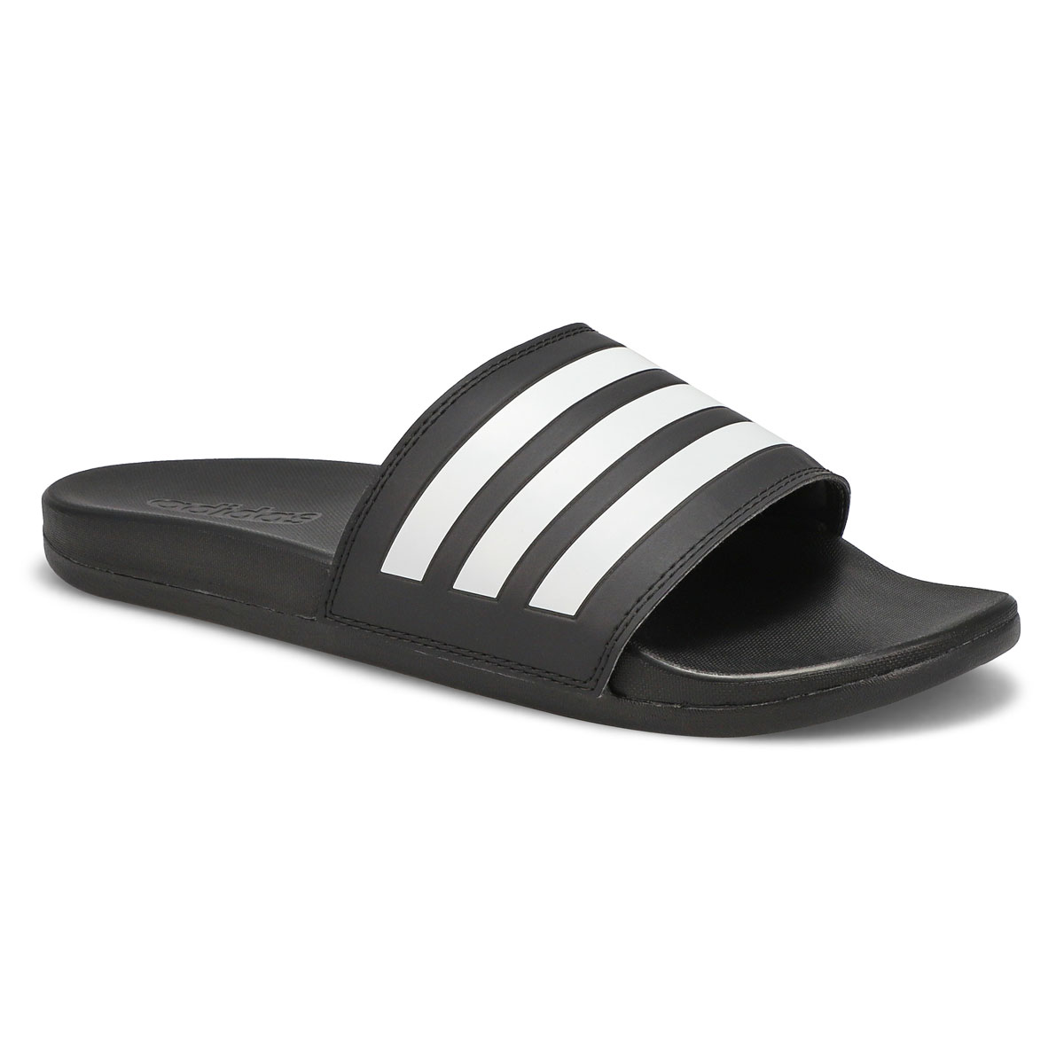 adidas, Mens' Adilette Comfort Sandal - Black White