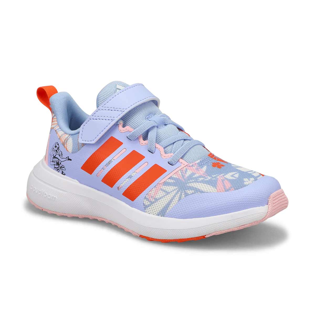 adidas, Baskets FORTARUN 2.0 MOANA, bleu orange, enfants