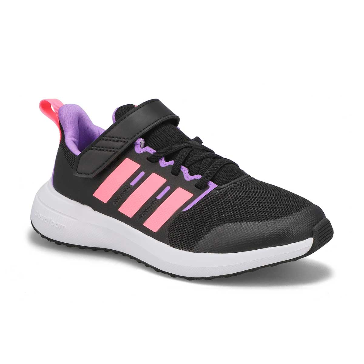 adidas, Baskets FORTARUN 2.0 EL, noir rose, filles