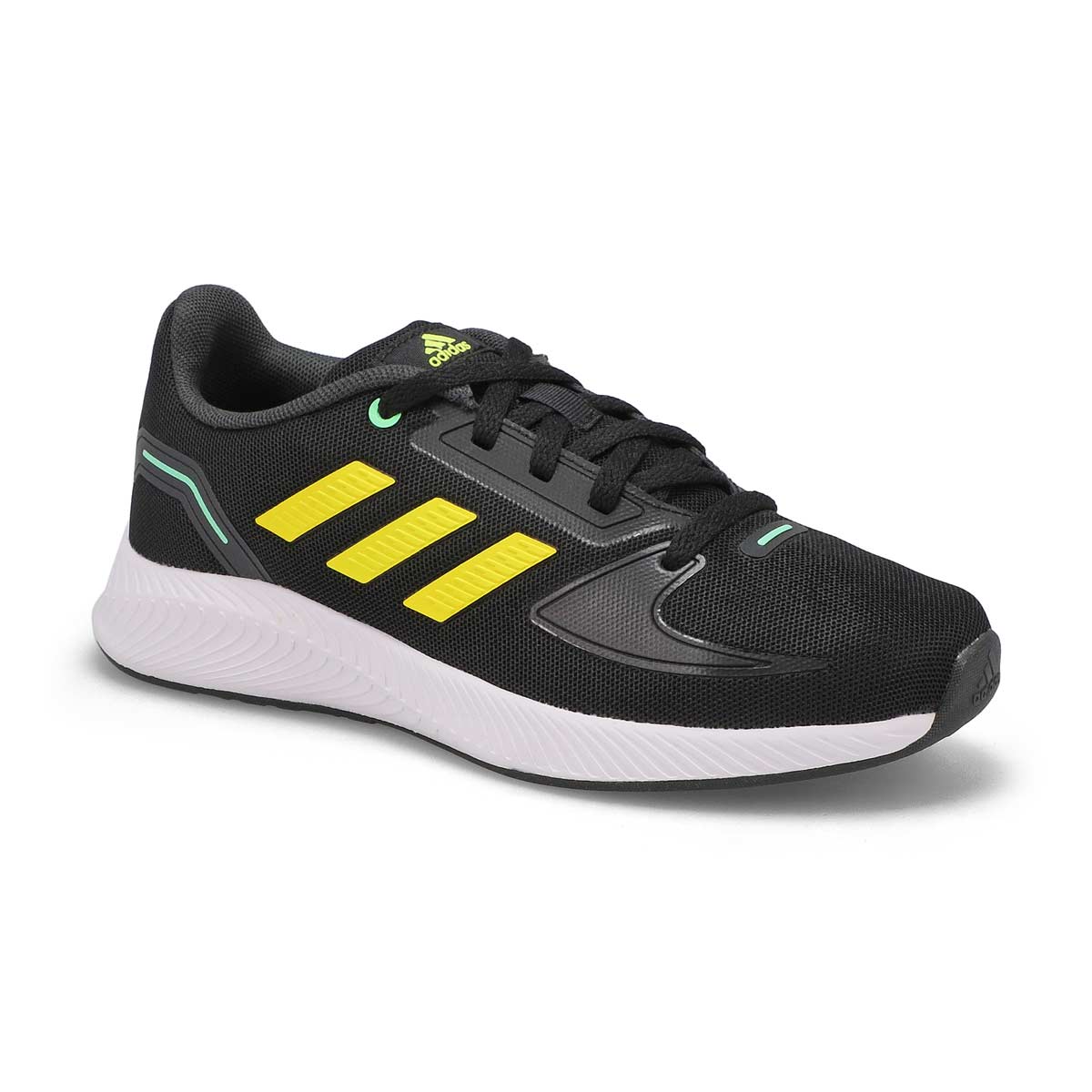 adidas, Kids' RunFalcon 2.0 K Sneaker - Black  Yellow