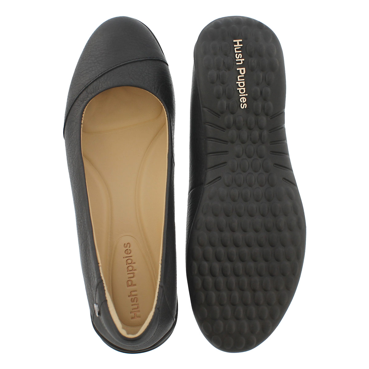 Hush Puppies Women's LINNET BRIA black casual flats