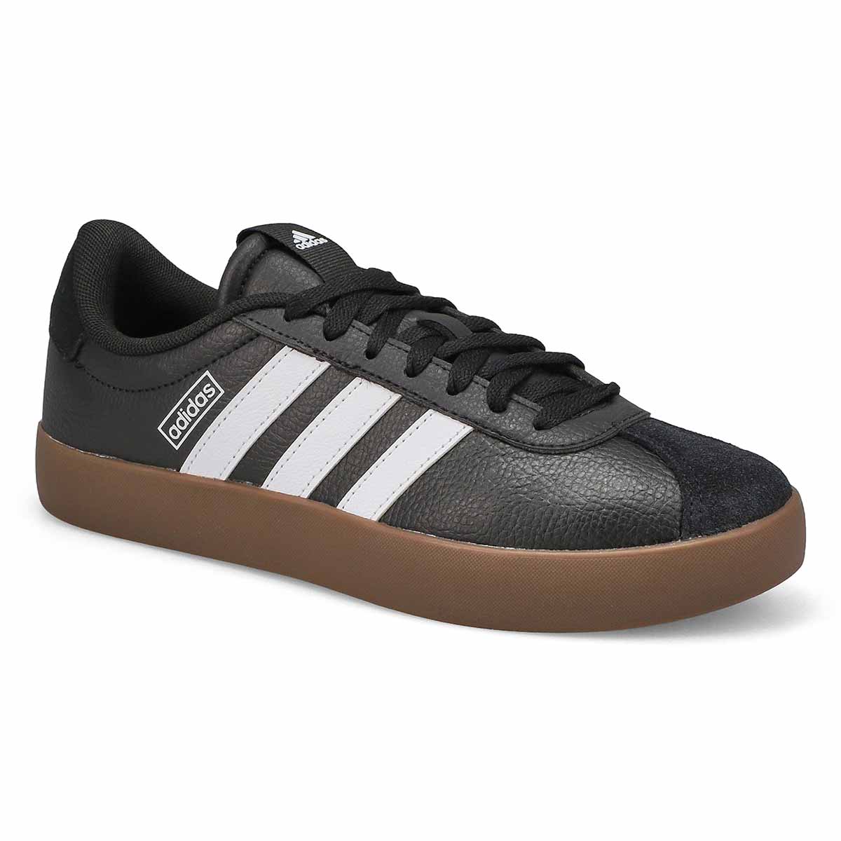 adidas, Women's VL Court 3.0 Sneaker - Black  White  Gum