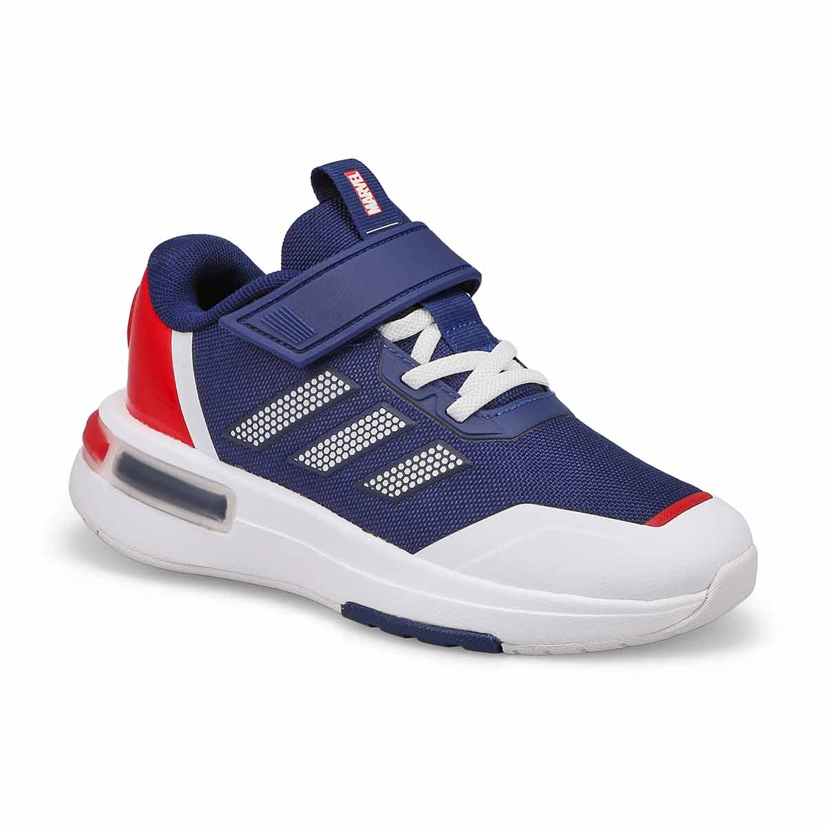 adidas, Kids' Marvel Cap Racer EL K Sneaker - Blue  White