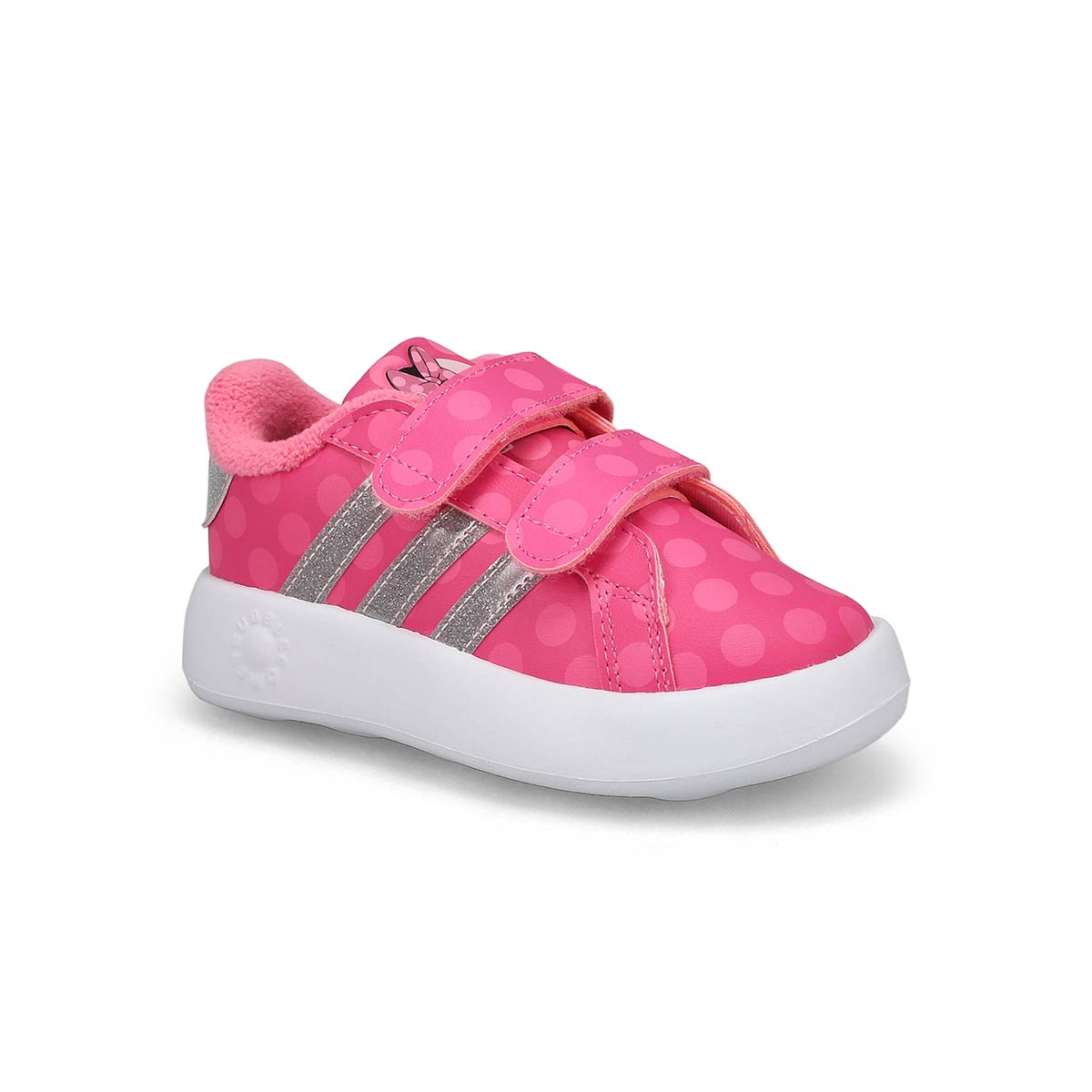 adidas, Infants'  Grand Court Minnie CF I Sneaker - Pink White Pink