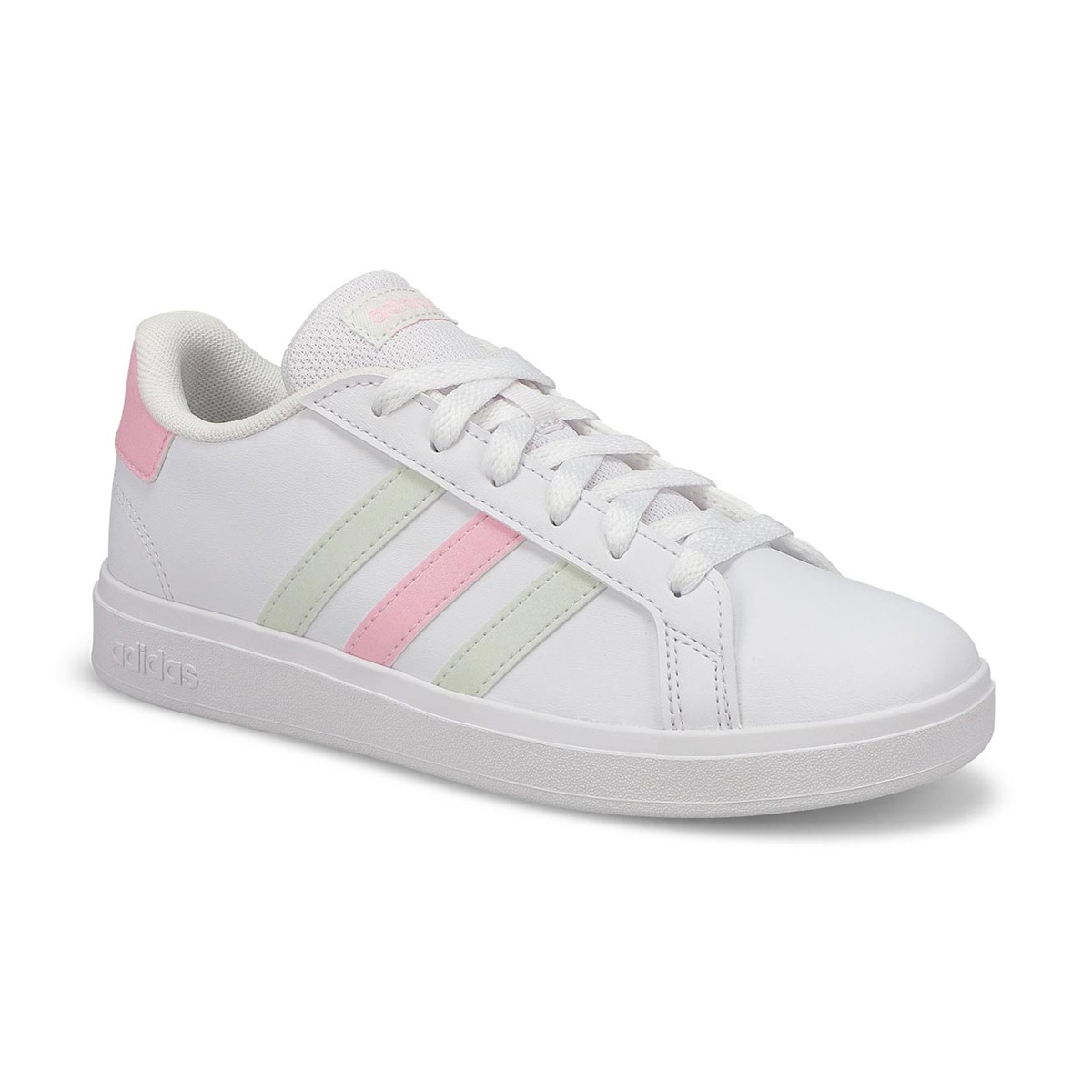 adidas, Baskets GRAND COURT 2.0 K, blanc jade rose, filles