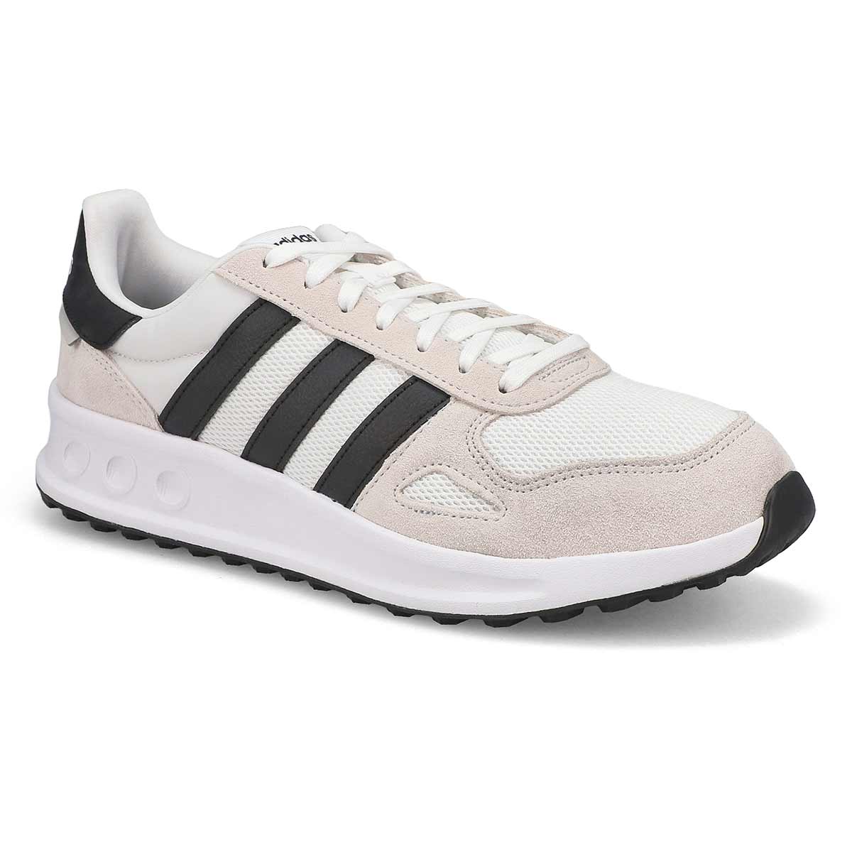 adidas, Baskets à lacets RUN 84, blanc noir blanc cristal, hommes