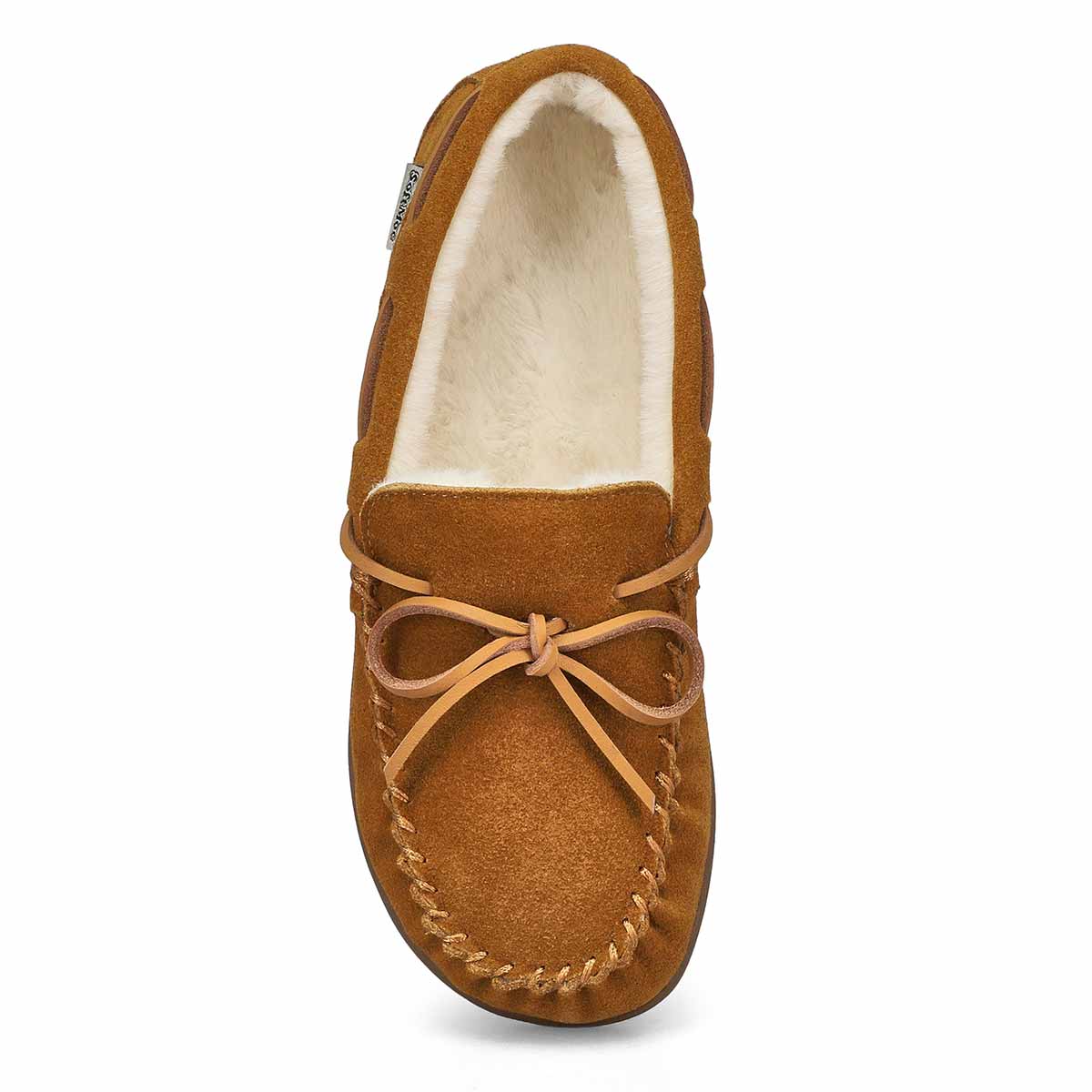 Mens Ivar Leather Memory Foam SoftMocs - Chestnut