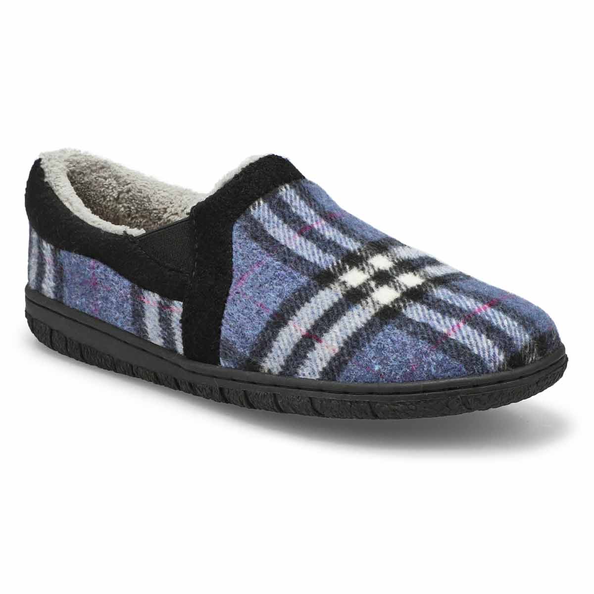 SoftMoc, Women's Jackie 2 Closed Back Slipper - Blue Plaid