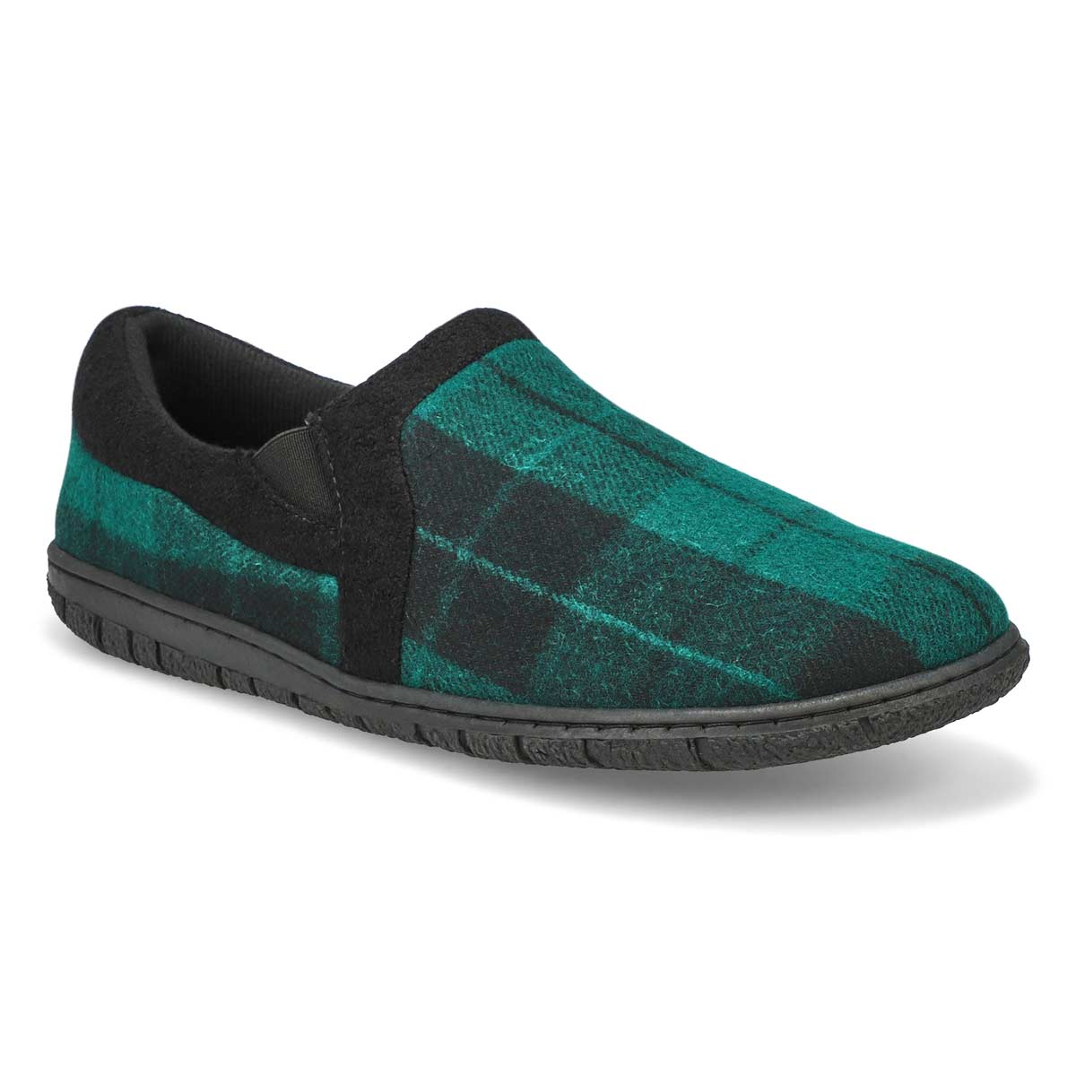 SoftMoc, Men's Jacob  Memory Foam Slipper - Green Plaid