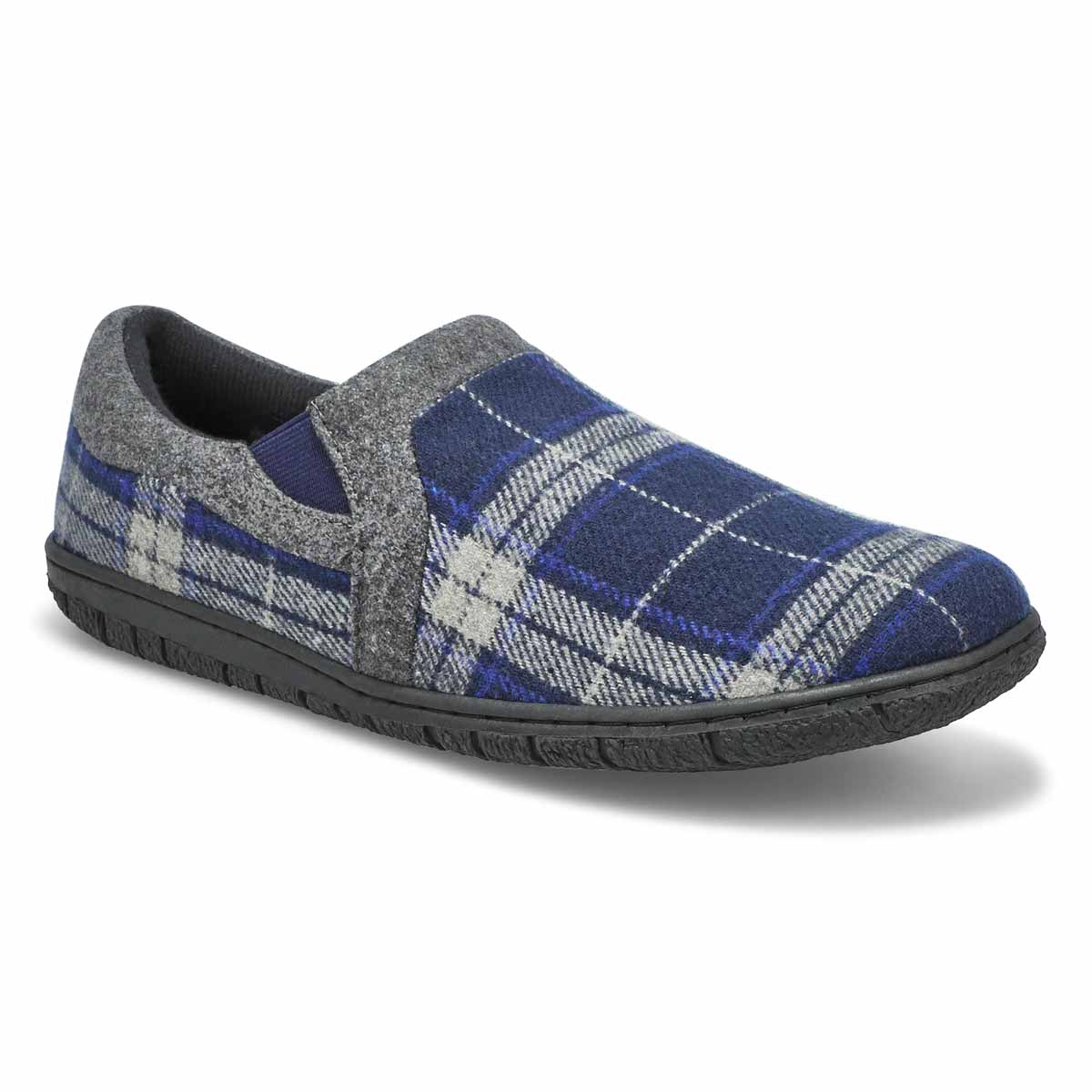 SoftMoc, Pantoufle avec mousse mémoire à dos fermé JACOB, tartan marine, hommes