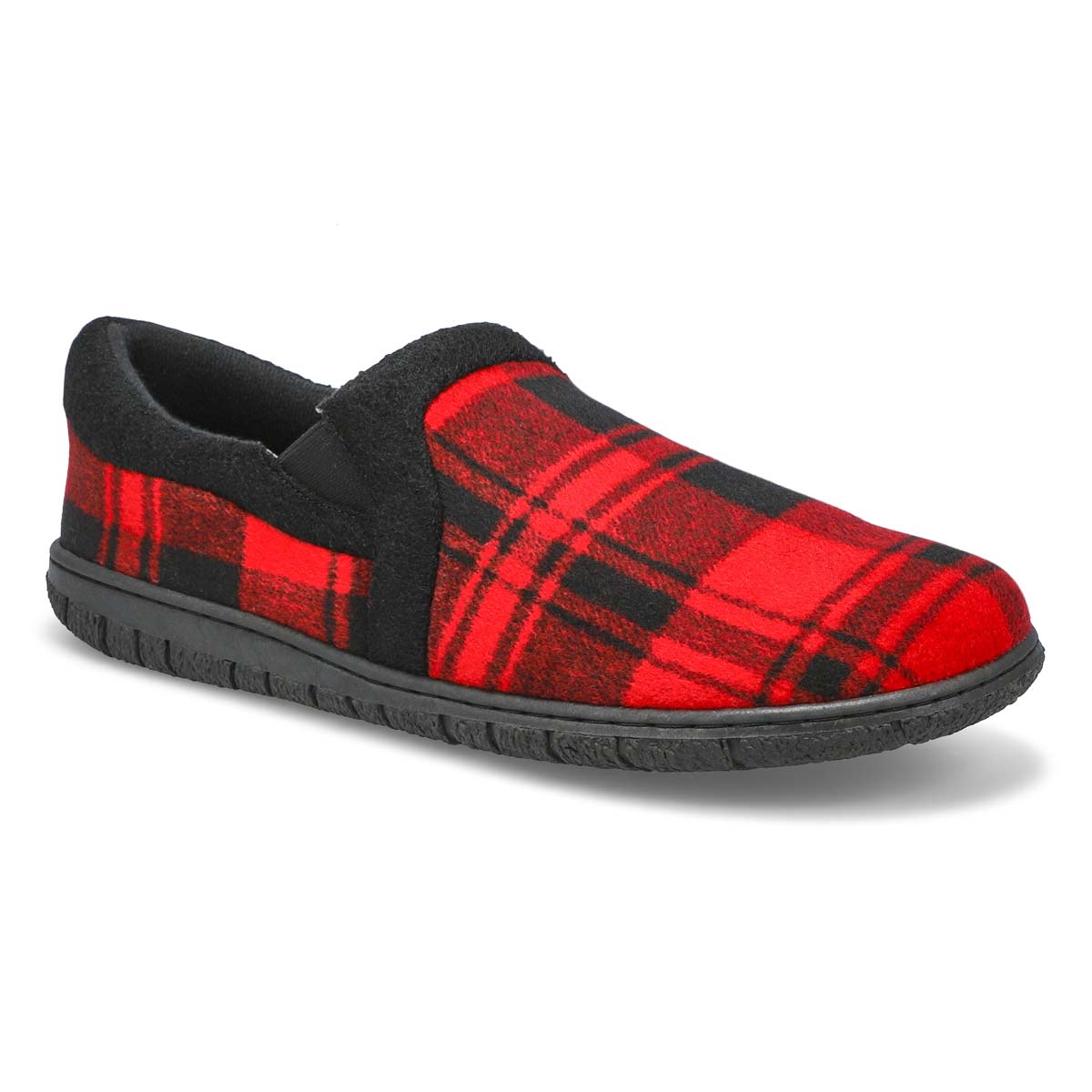 SoftMoc, Men's Jacob Memory Foam Closed Back Slipper - Red Plaid