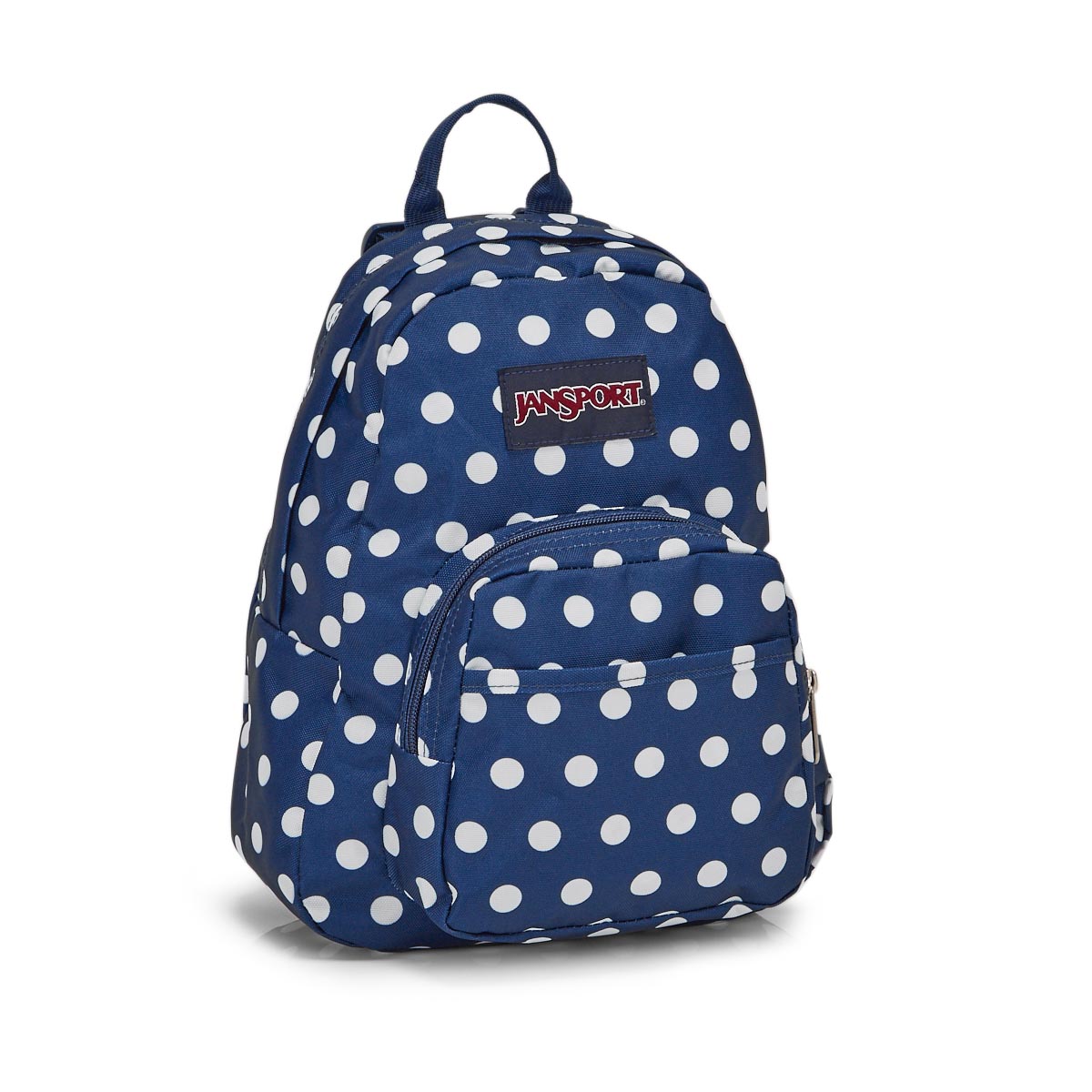 jansport blue polka dot backpack