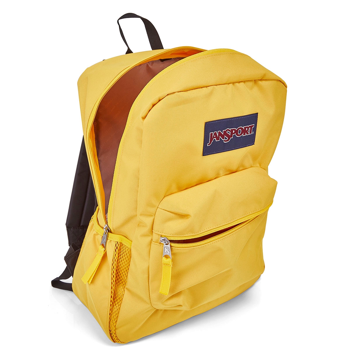 yellow jansport bag