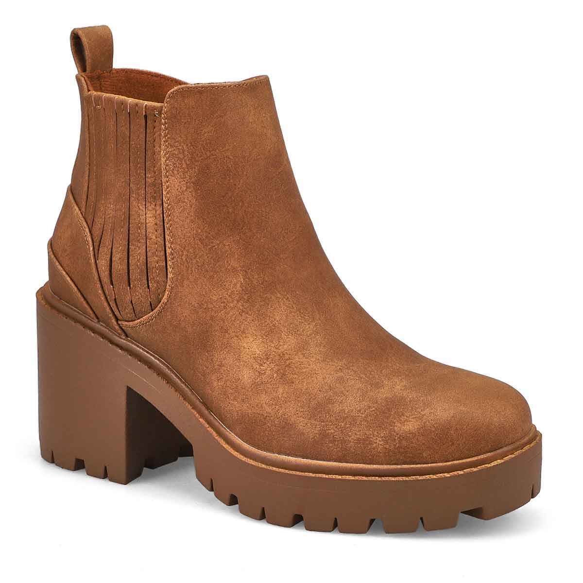 SoftMoc, Women's Judith Platform Ankle Boot - Camel