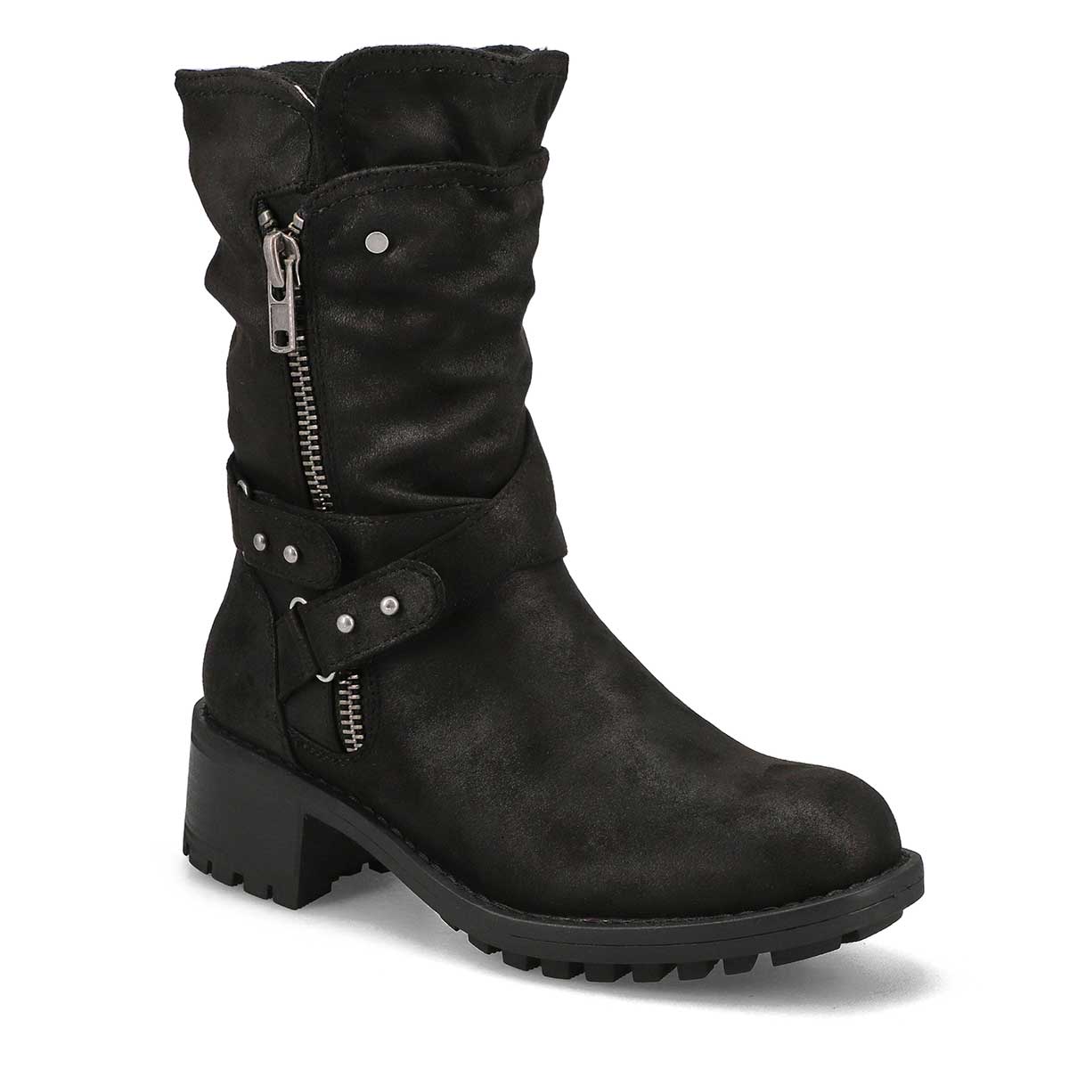 SoftMoc, SoftMoc, Botte militaire mi-mollet KASSIA, noir, femmes