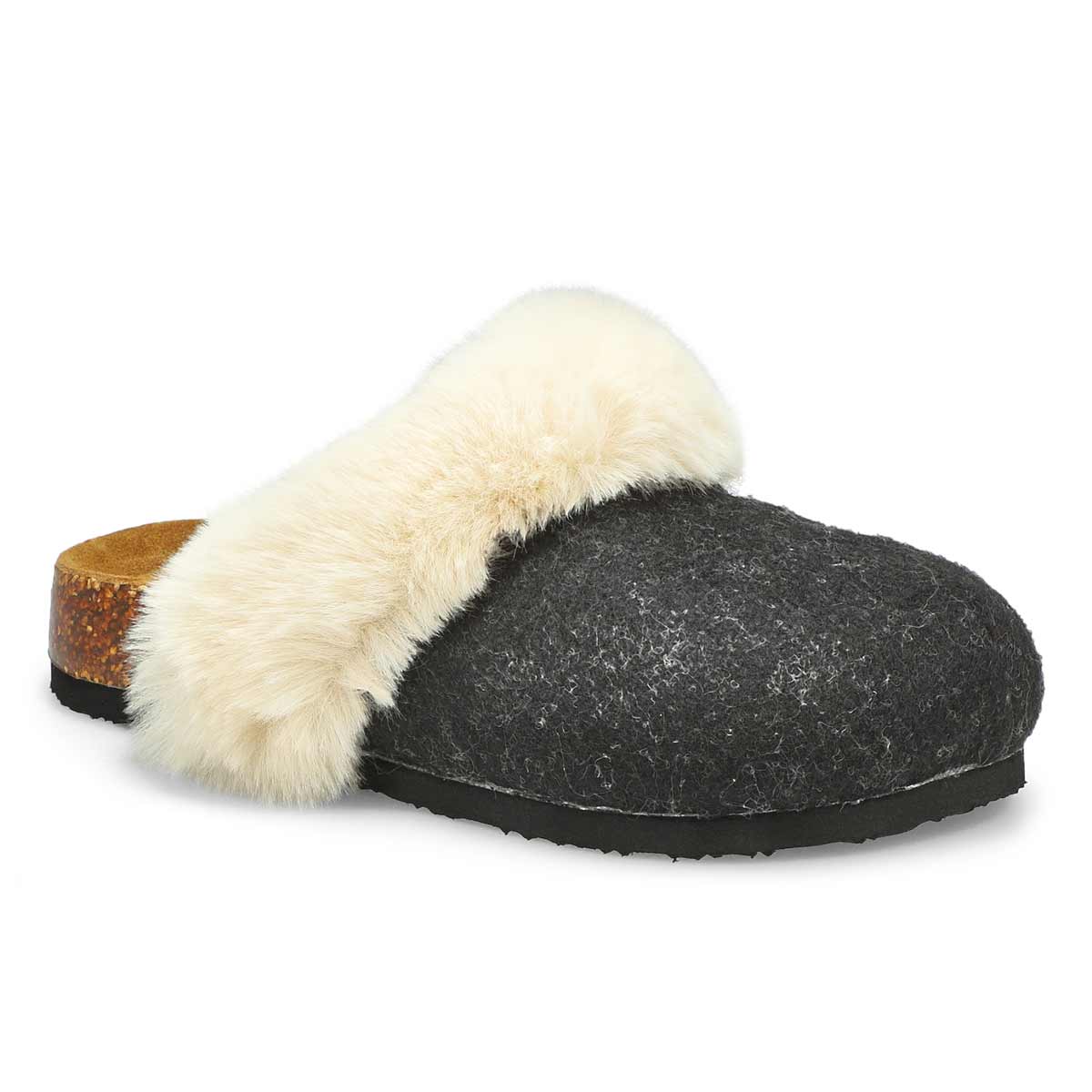 SoftMoc, Women's Kendall Open Back Slipper - Anthracite