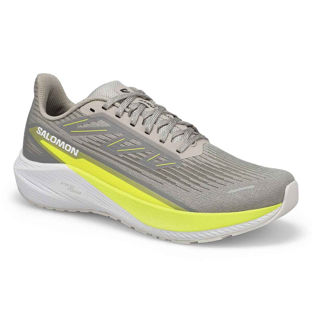 Mens Aero Blaze 2 Energy Foam Performance Sneaker - Gray/Sulphur/White