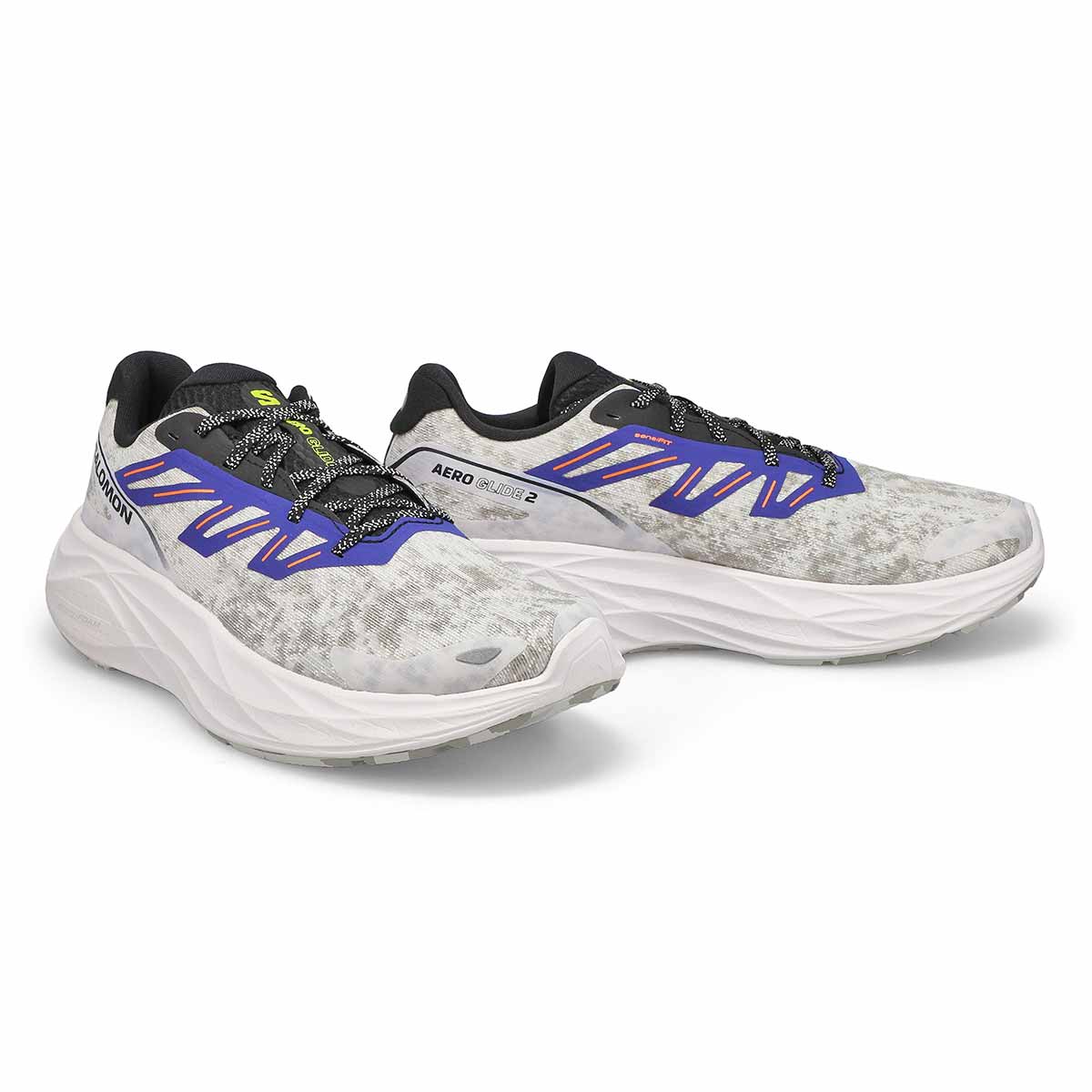 Mens Aero Glide 2 Energy Foam Performance Sneaker - White/Phantom/Blue