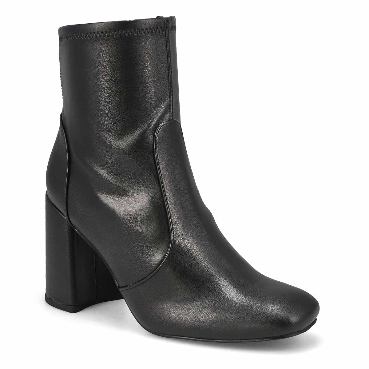 SteveMadden, Woemn's Locole Heeled Ankle Boot - Black