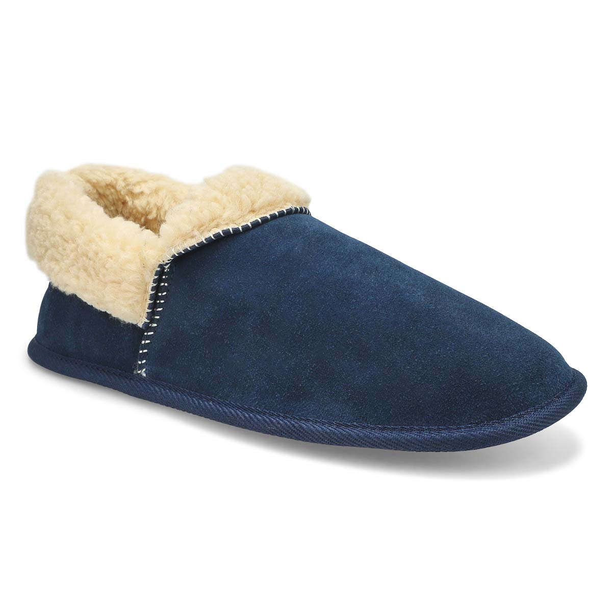 SoftMoc, Men's Loki Closed Back Slipper - Navy