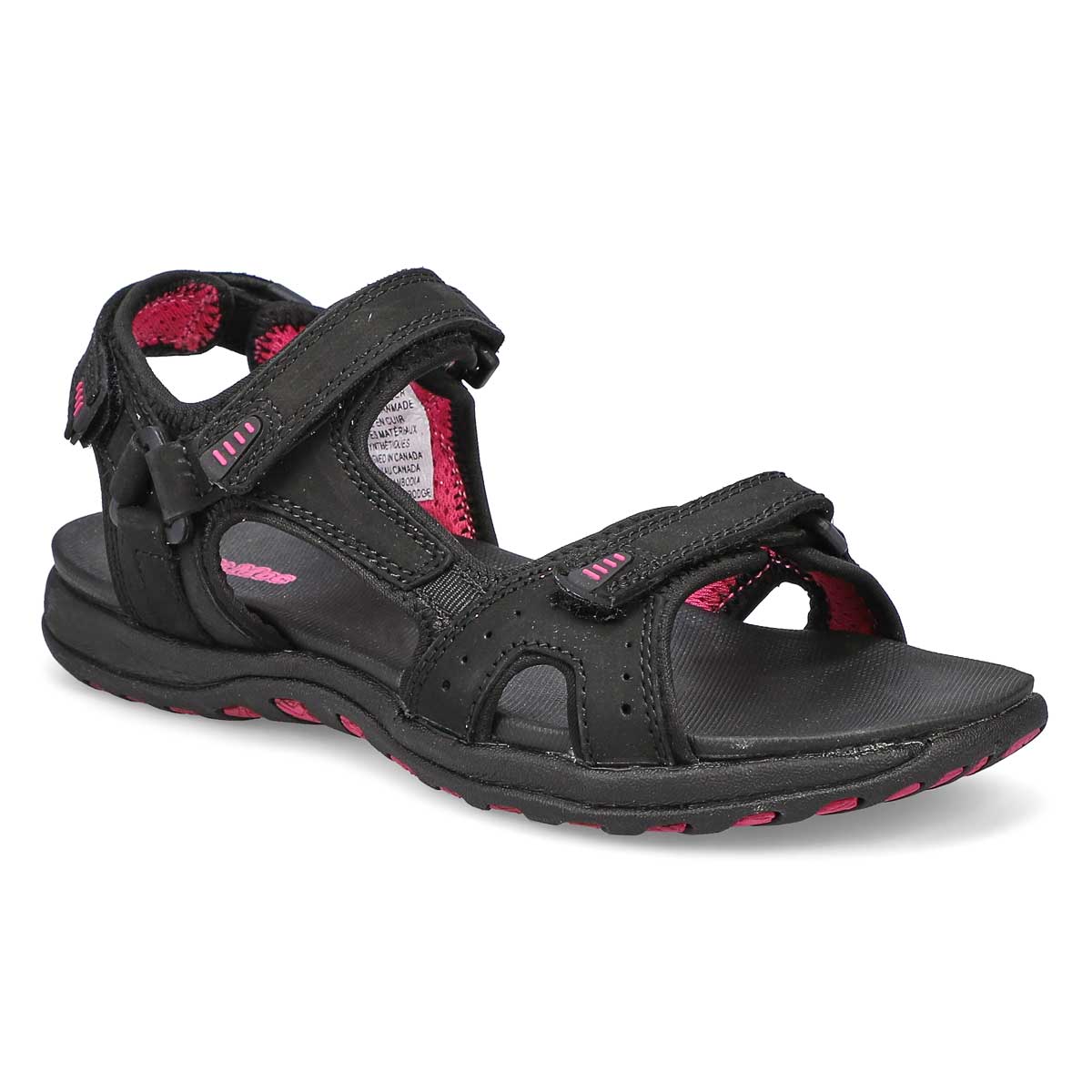 SoftMoc, Women's Lucinda Sport Sandal - Black Fuchsia