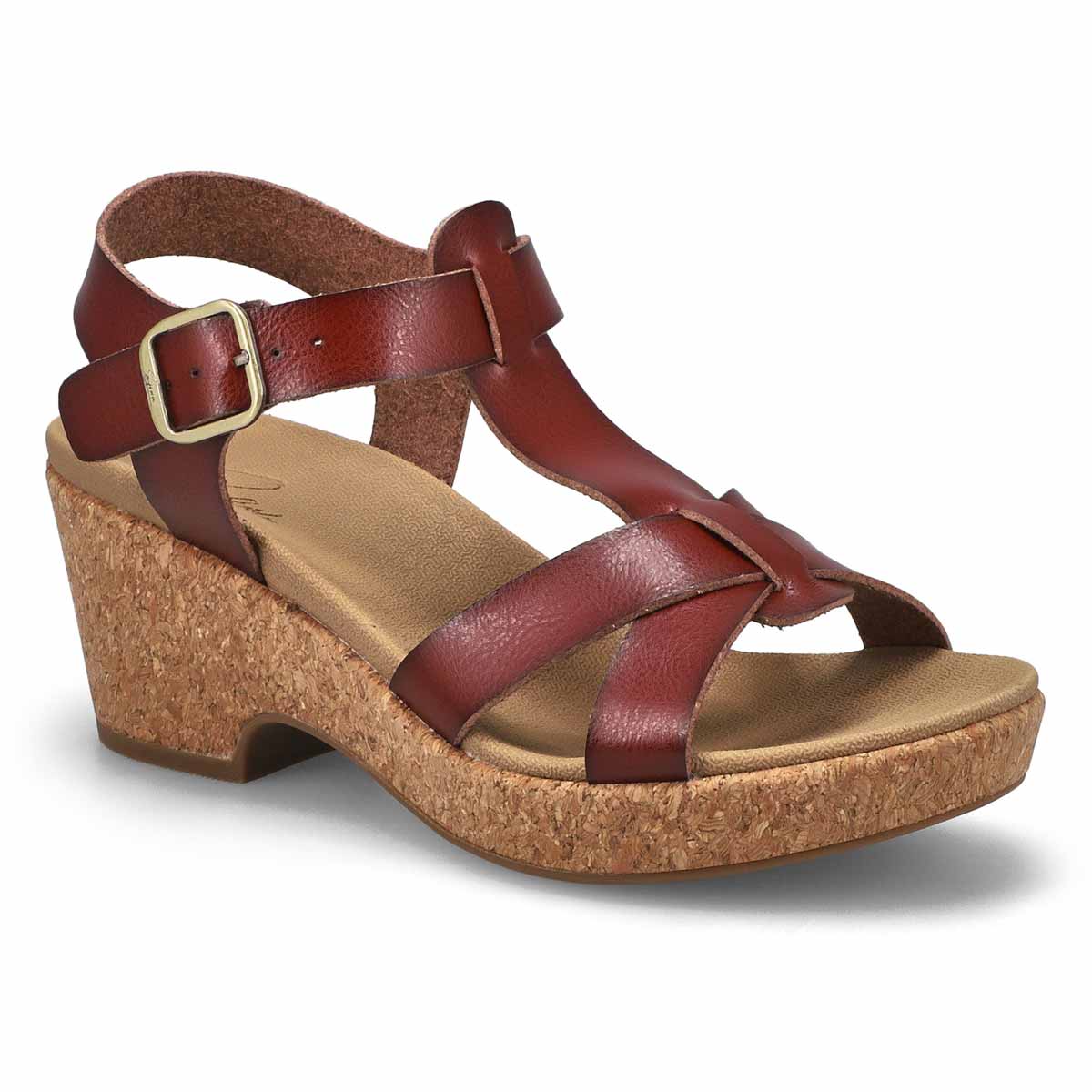 SoftMoc, Women's Paola Wedge Sandal - Antique Chestnut