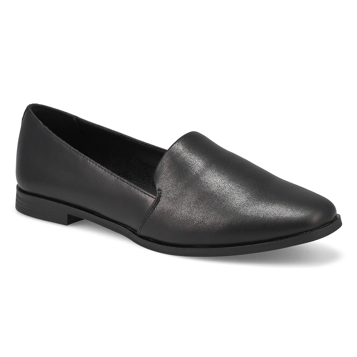 SoftMoc, Women's Peyton Leather Slip On Flat - Black