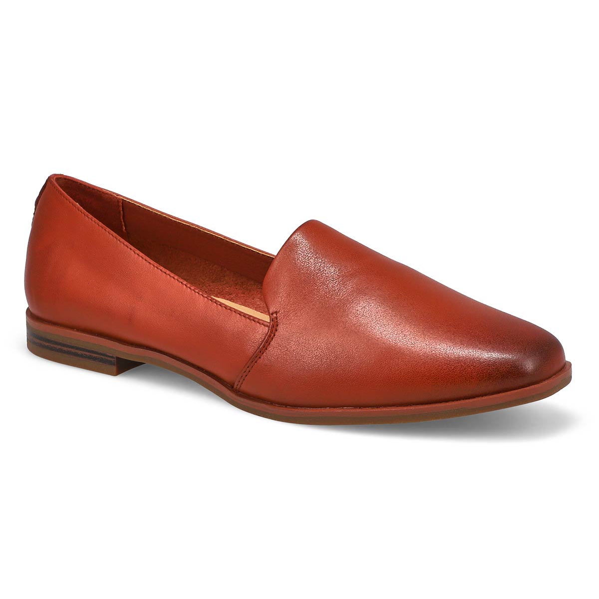 SoftMoc, Women's Peyton Leather Slip On Flat - Cognac