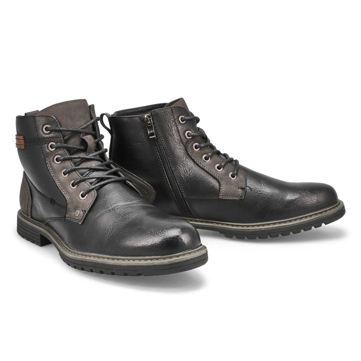 SoftMoc Men's Pilot Ankle Boot - Black | SoftMoc.com