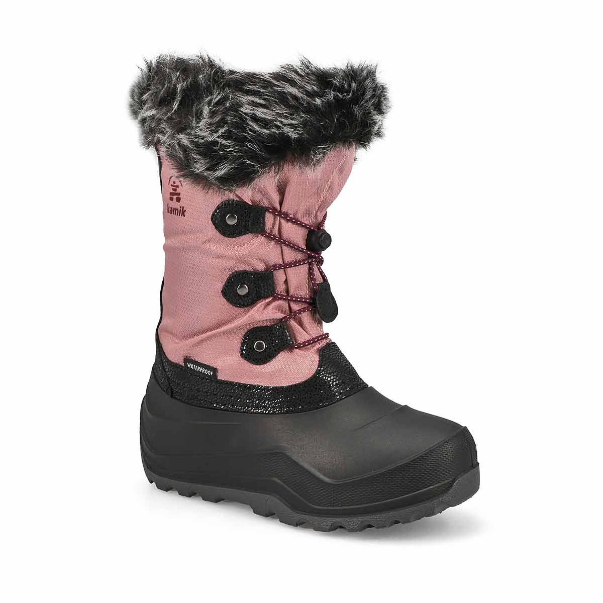 Kamik, Girls' Powdery 3 Waterproof Winter Boot - Light Pink