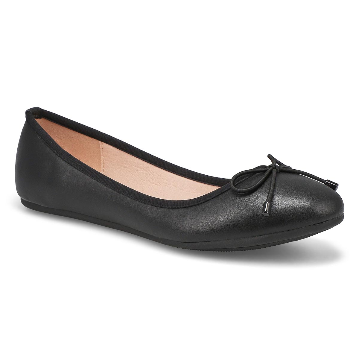 SoftMoc, Women's Priscilla Leather Ballerina Flat - Black