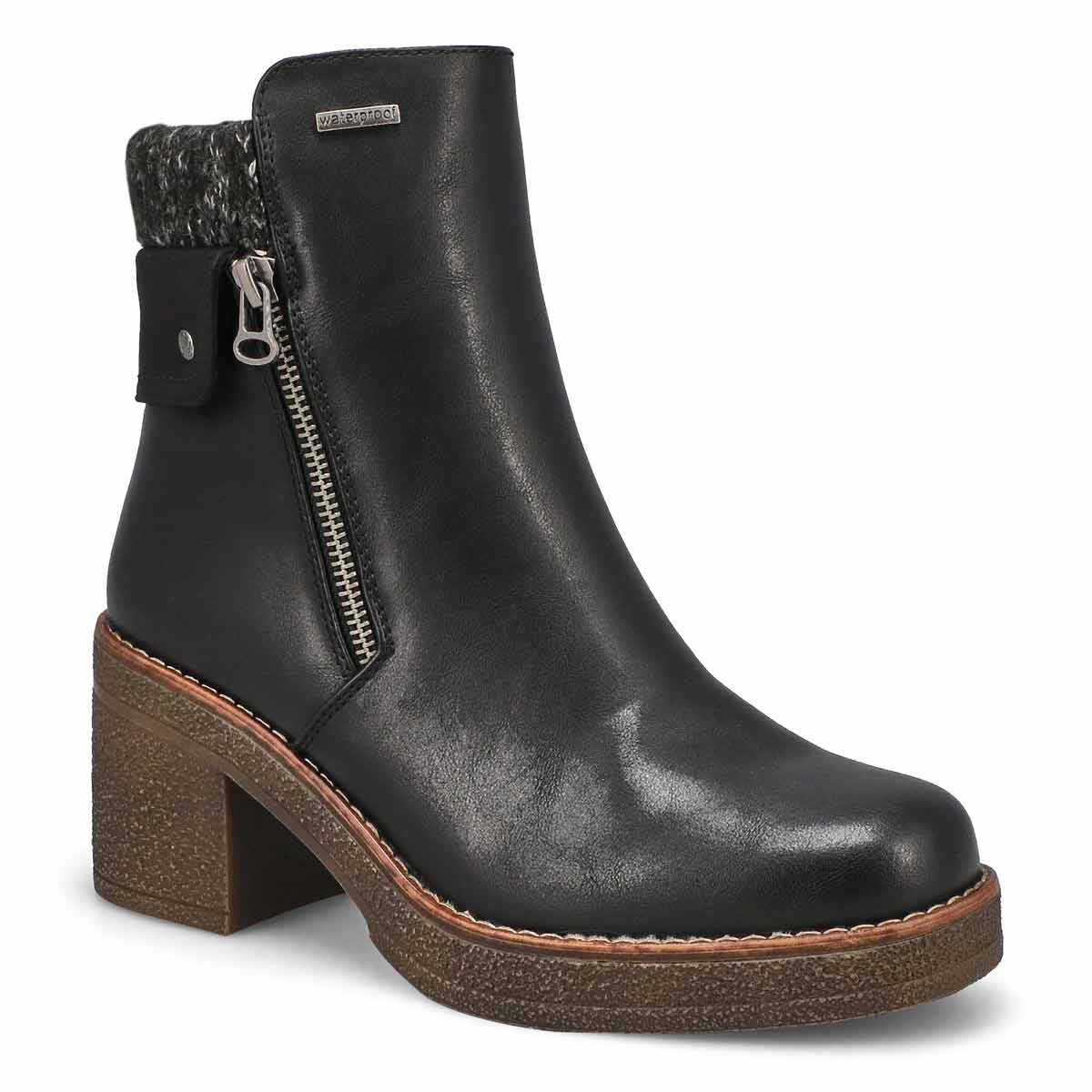 Womens  Rain 01 Vegan Waterproof Boot - Black