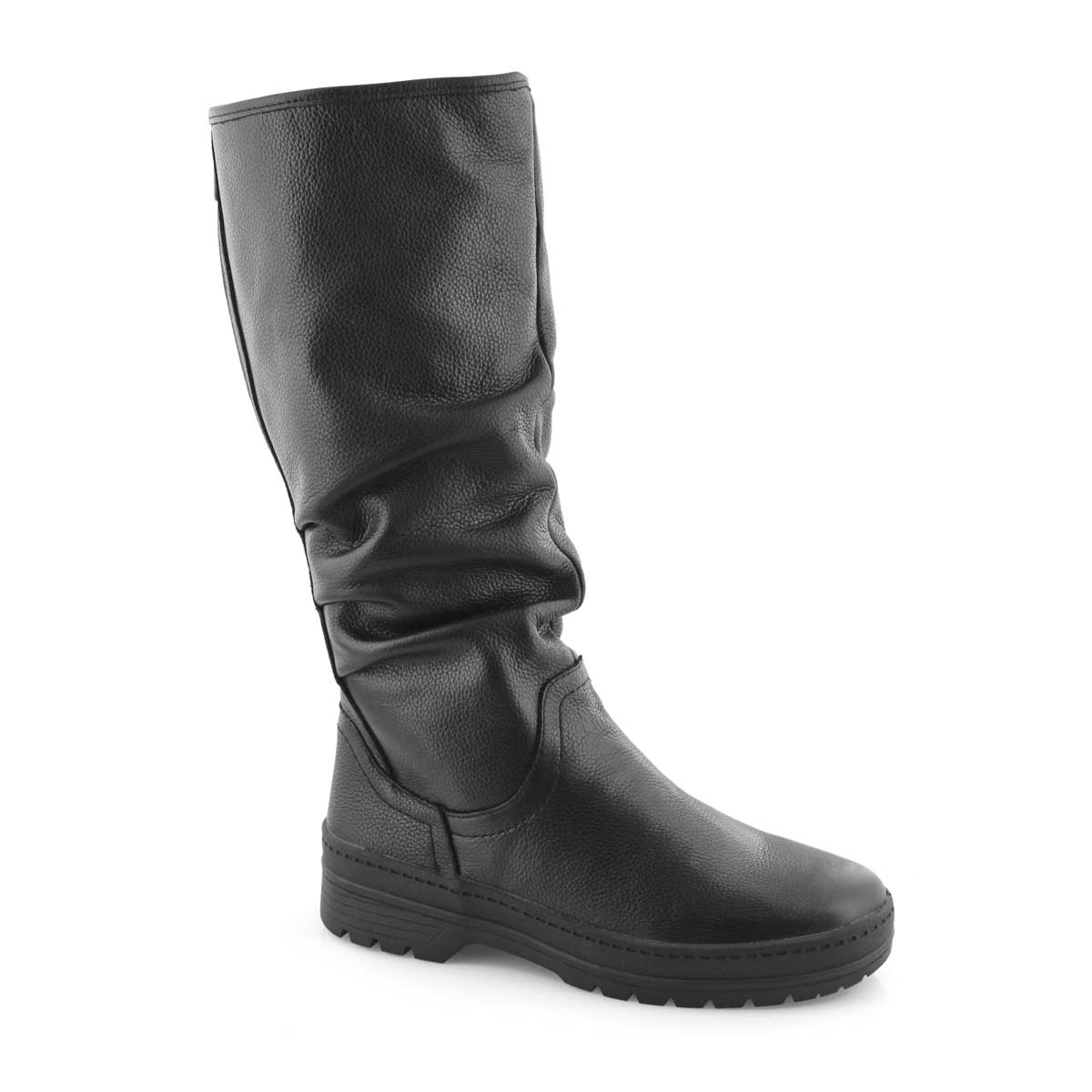 leather waterproof knee high boots