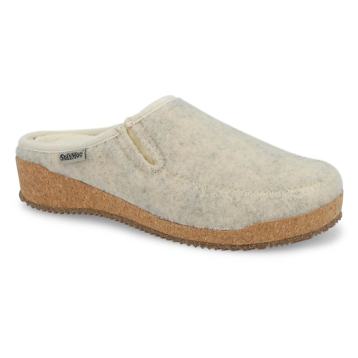 SoftMoc, Women's Sansa Open Back Slipper - Oatmeal