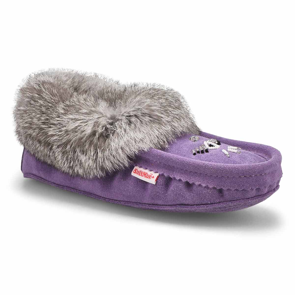 SoftMoc, SoftMoc, Women's SF600 Rabbit Fur SoftMocs - Lavender