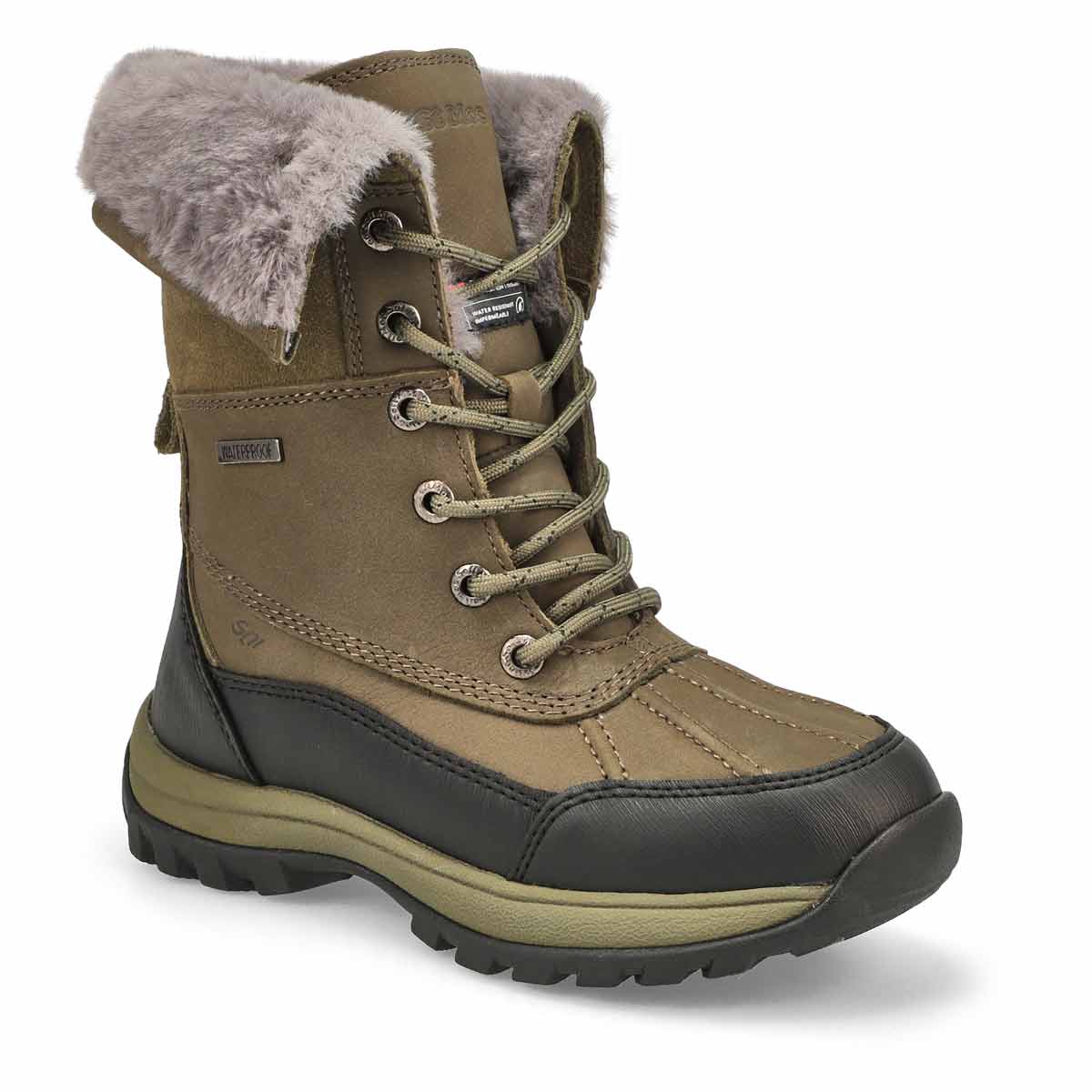 SoftMoc, Women's Shakira 4 Waterproof Foldover Cuff Boot - Olive