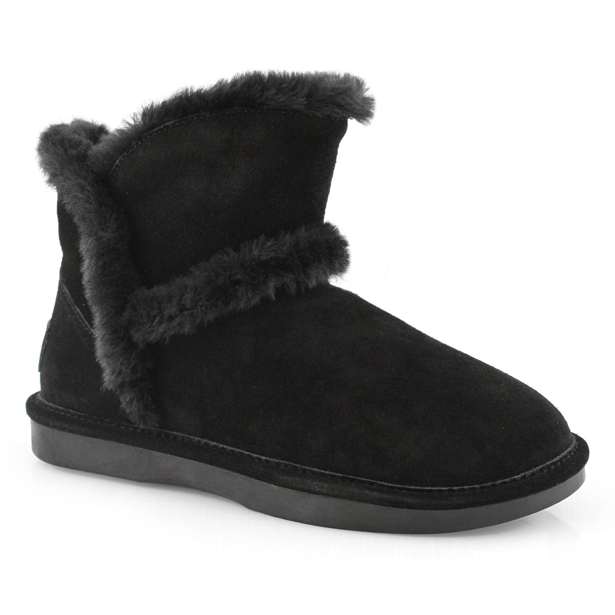 SoftMoc Women's SMOCS 5 FUR TRIM LO black su | SoftMoc.com