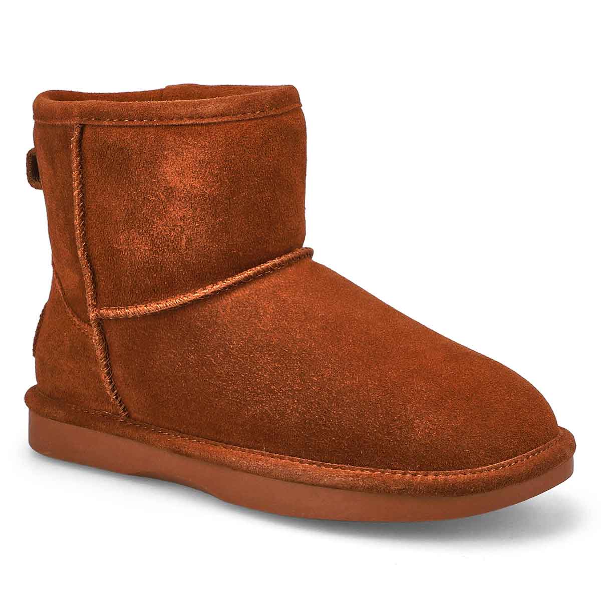 SoftMoc, Women's Smocs 5 Low Suede Boot - Dark Tan