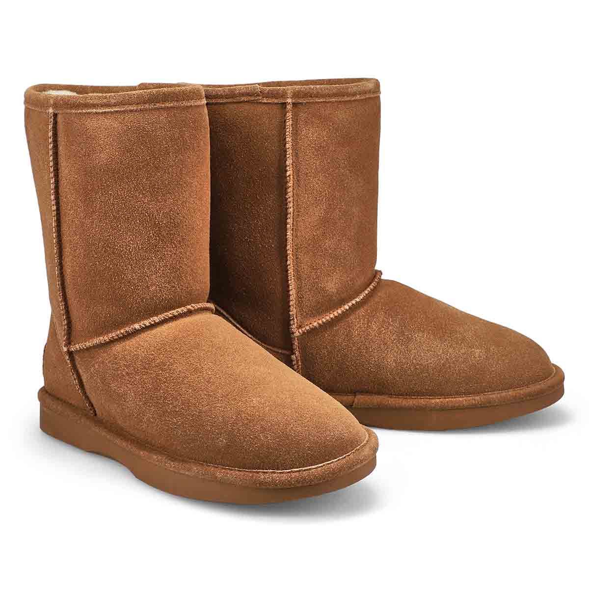 Womens  Smocs 5 Mid Suede Boot - Latte