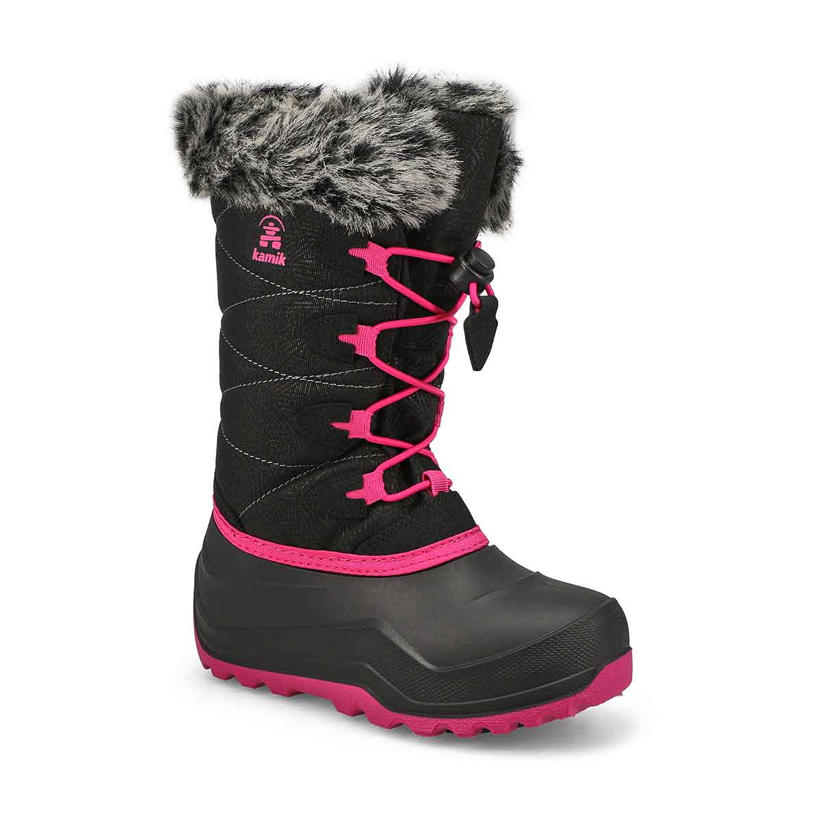 Kamik, Girls' Snowangle Winter Boot - Black  Rose