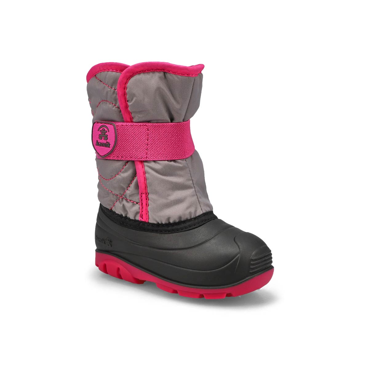 Kamik, Infants' Snowbug3 Waterproof Winter Boot - Grey Pink