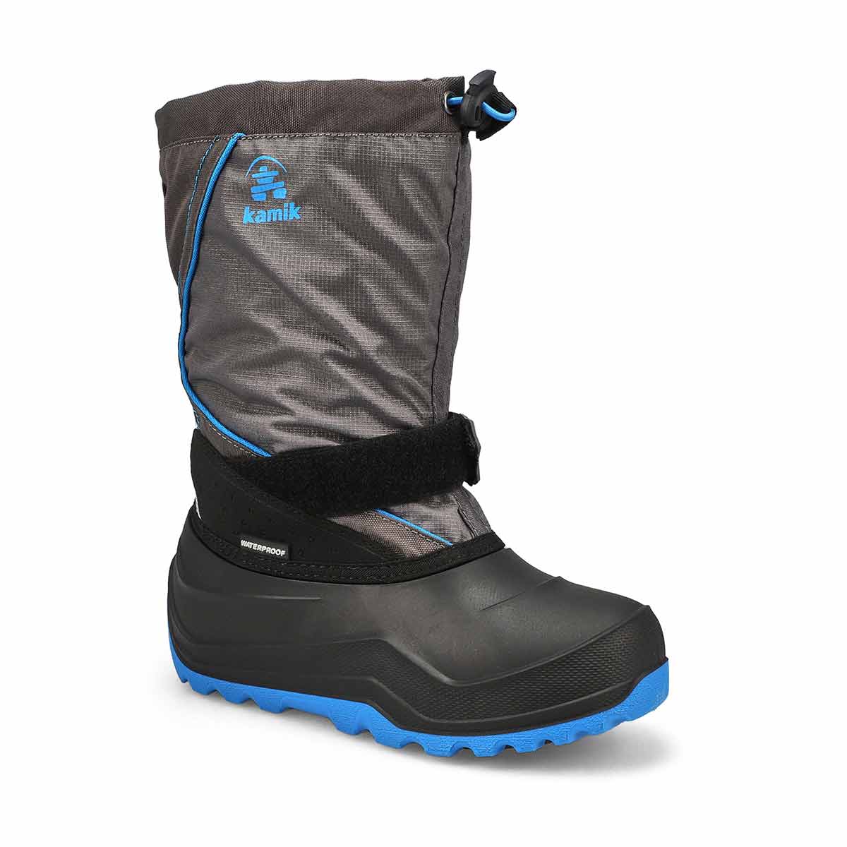 Kamik, Kamik, Boys'  Snowfall P 2 Waterproof Winter Boot - Charcoal Blue