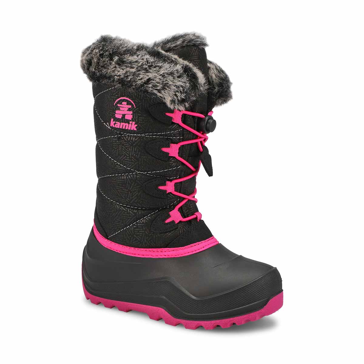 Kamik, Girls' Snowgypsy 4 Waterproof Winter Boot - Black Rose