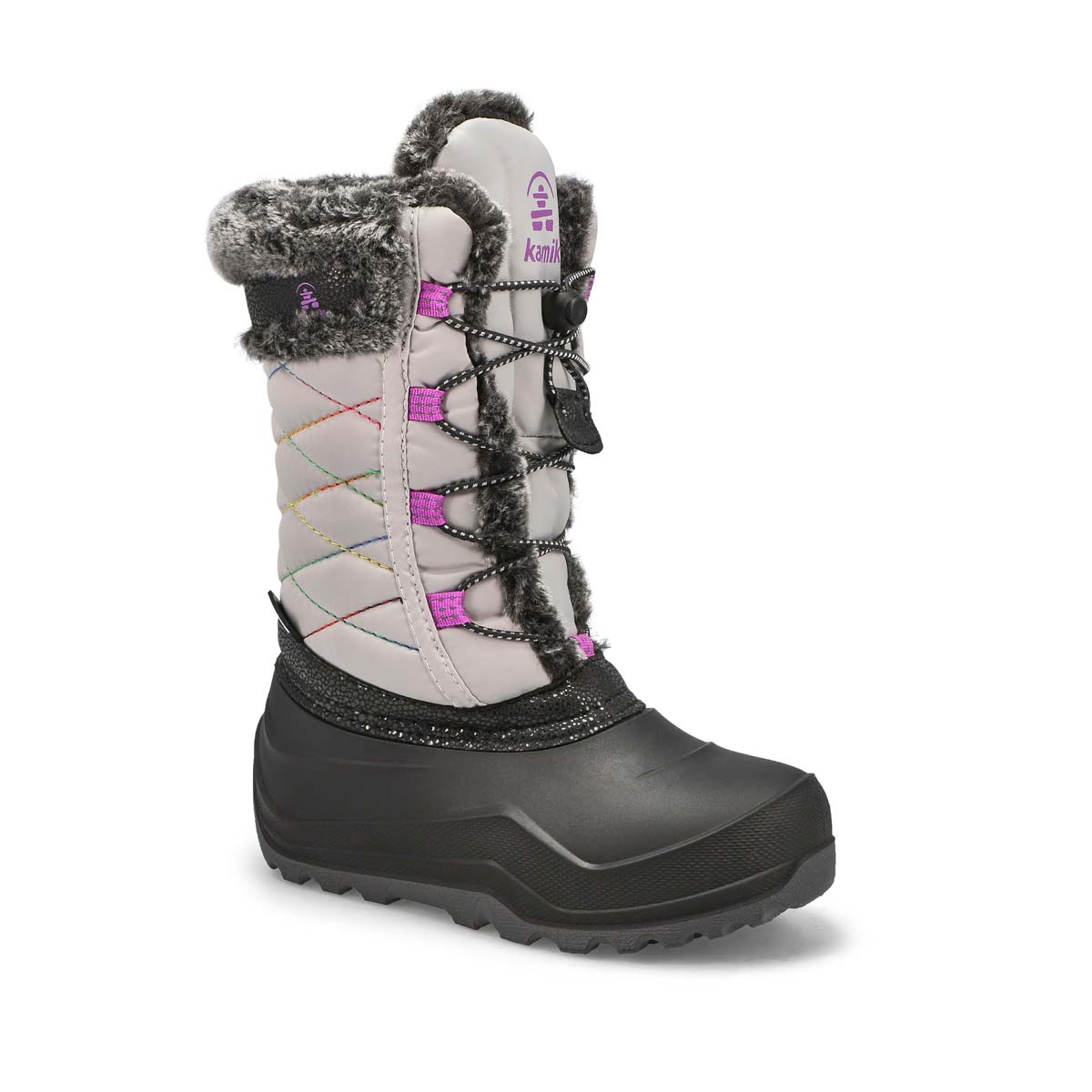 Kamik, Girls' Star 4 Waterproof Winter Boot - Light Grey