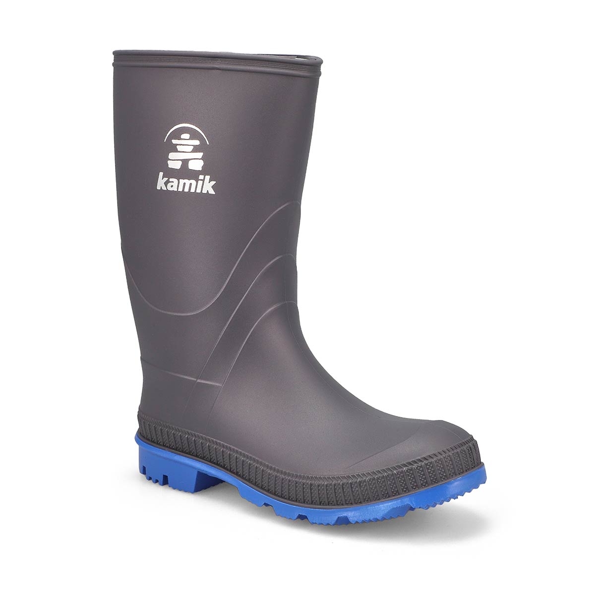 Kamik, Kamik, Boys' Stomp Waterproof Rain Boot - Charcoal Blue