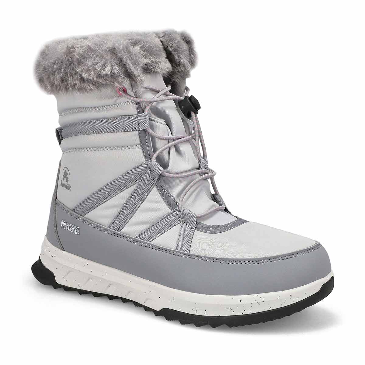 Kamik, Kids' Stormy F Waterproof Winter Boot - Light Grey